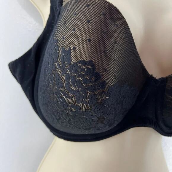 Soma Stunning Support Smooth Full Coverage Bra Black Size 40C - Picture 2 of 5